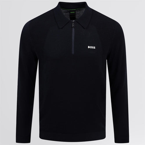 Momentum Lite LS Polo Dark Blue