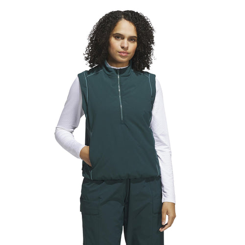 Beyond The Course Twistweave Loose Quarter Zip Gilet Aurora Ivy
