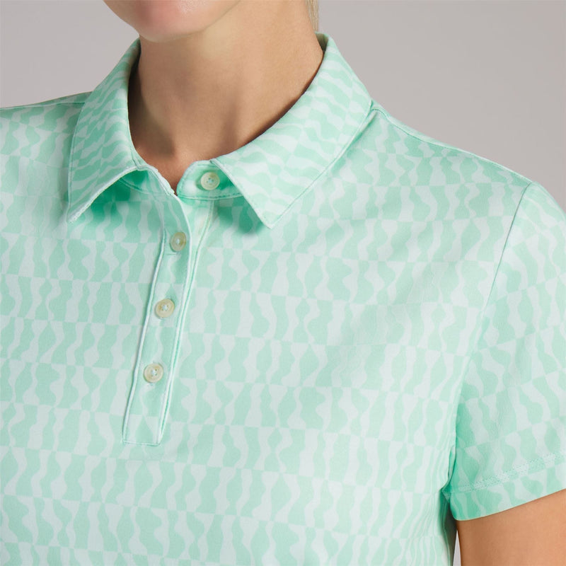 Cloudspun Wavey Polo Shirt Mint Jelly