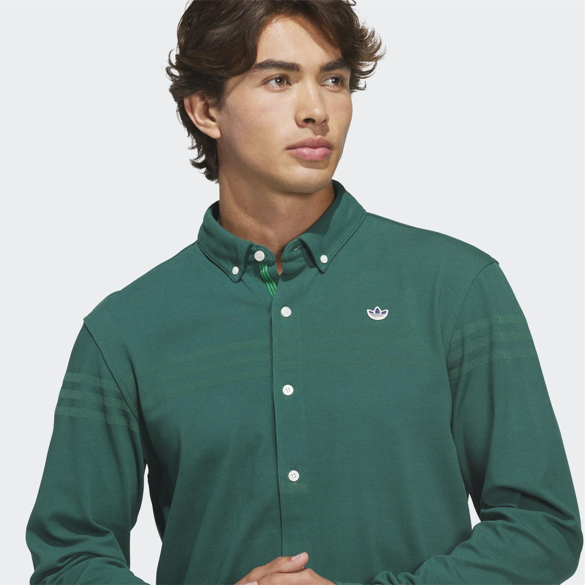 Originals Twistknit Button Up Collegiate Green