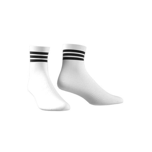 Womens Half Crew 3-Stripes Socks White - SS25