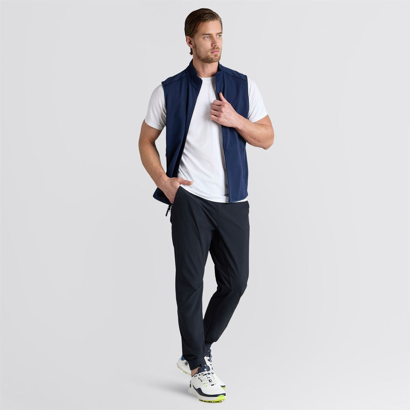 Tech French Terry Fill Zip Gilet Twilight