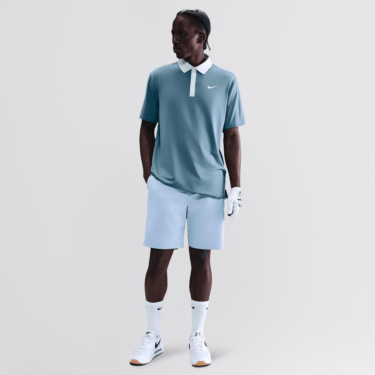 Dri-FIT Tour Contrast Polo Smokey Blue/Pure Platinum/Pale Ivory