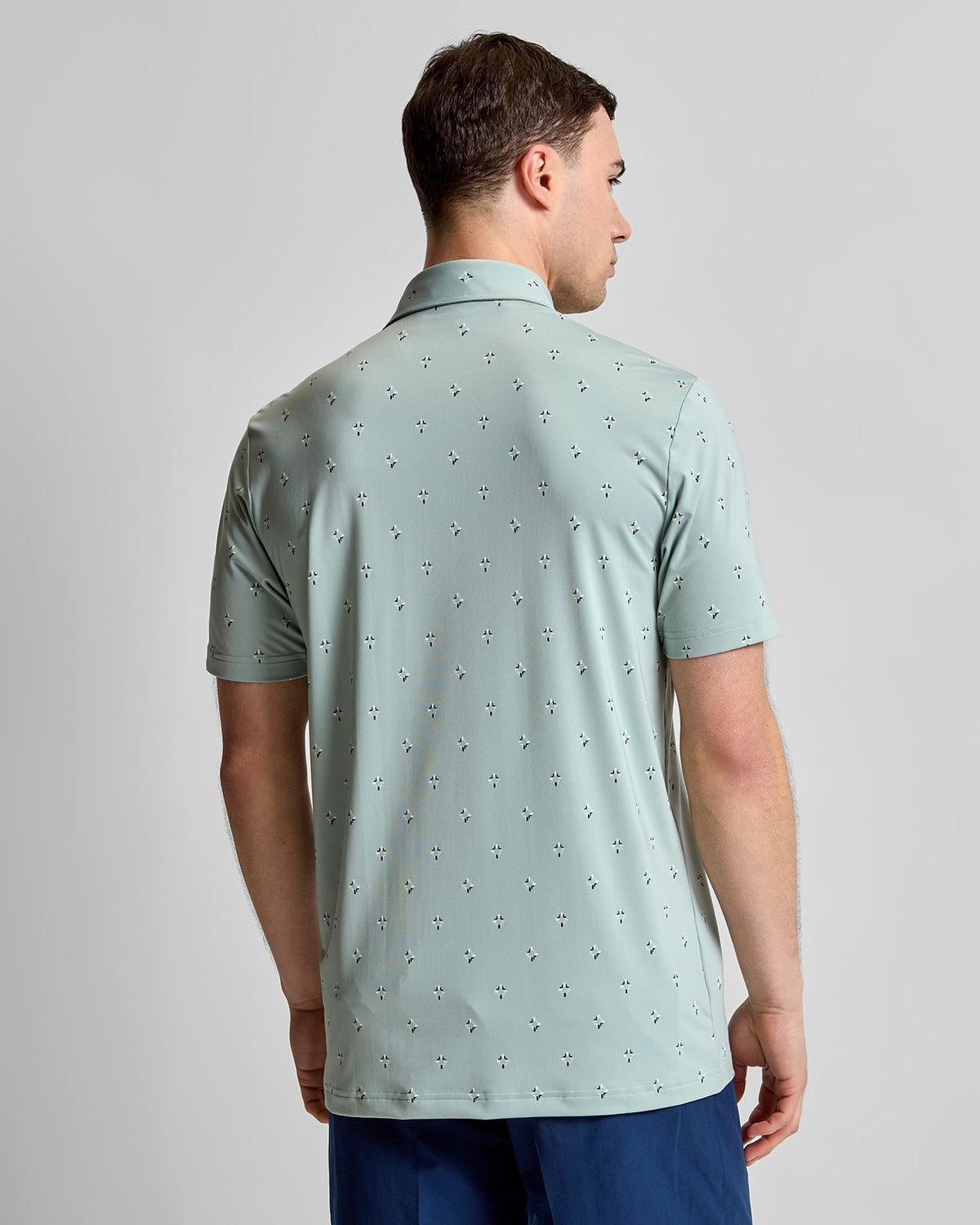 Ultimate365 Essence Print Climacool Polo Wonder Sage