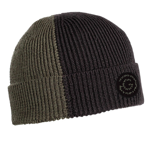 Drew CONCEPT Knitted Beanie Hat Black/Duck Green - W24