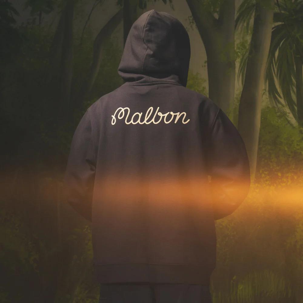 Malbon Golf Tiger Buckets Hoodie Navy | TRENDYGOLF UK