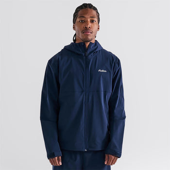 Malbon Golf Performance Full Zip Shell Jacket Navy | TRENDYGOLF UK