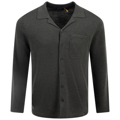 Polo Golf Wool Buttoned Cardigan Olive Heather - AW23