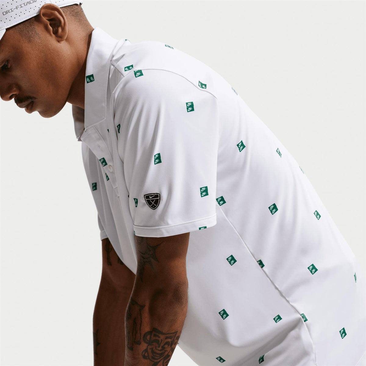 Dri-FIT Par 5 Icon Stack Print Polo White/Malachite
