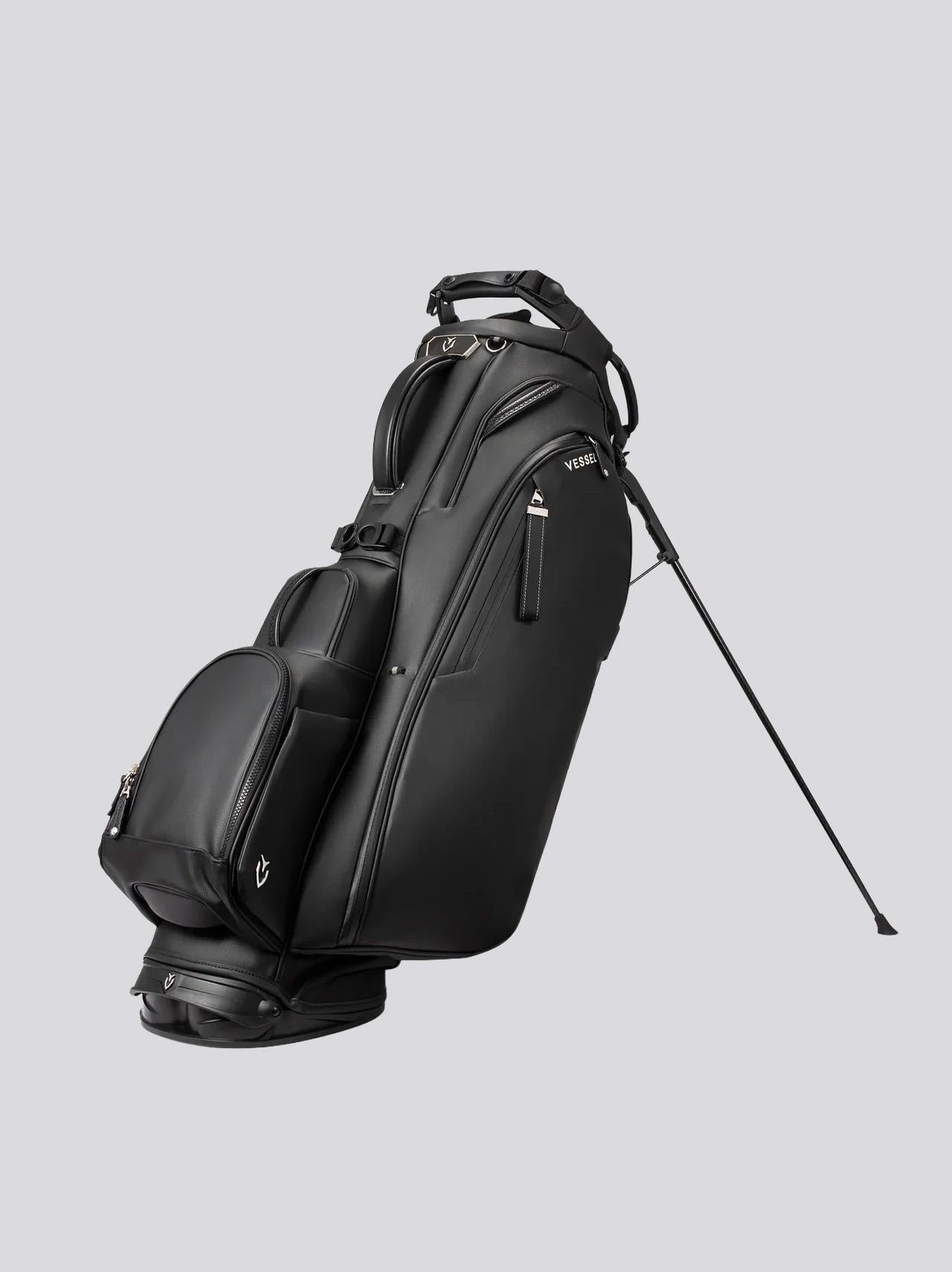 Player V Pro 7-Way Stand Bag Pebbled Black
