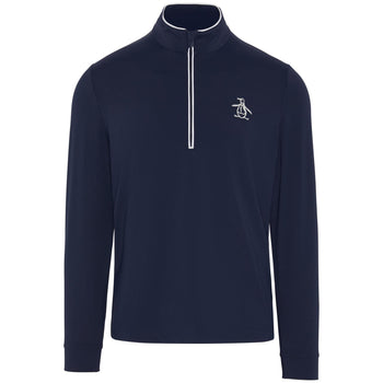 Technical Earl Quarter Zip Mid Layer Black Iris