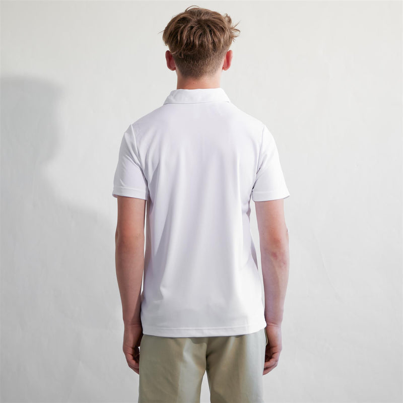 Boys Performance Polo White