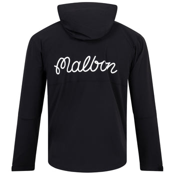 Malbon Golf Performance Full Zip Shell Jacket Black