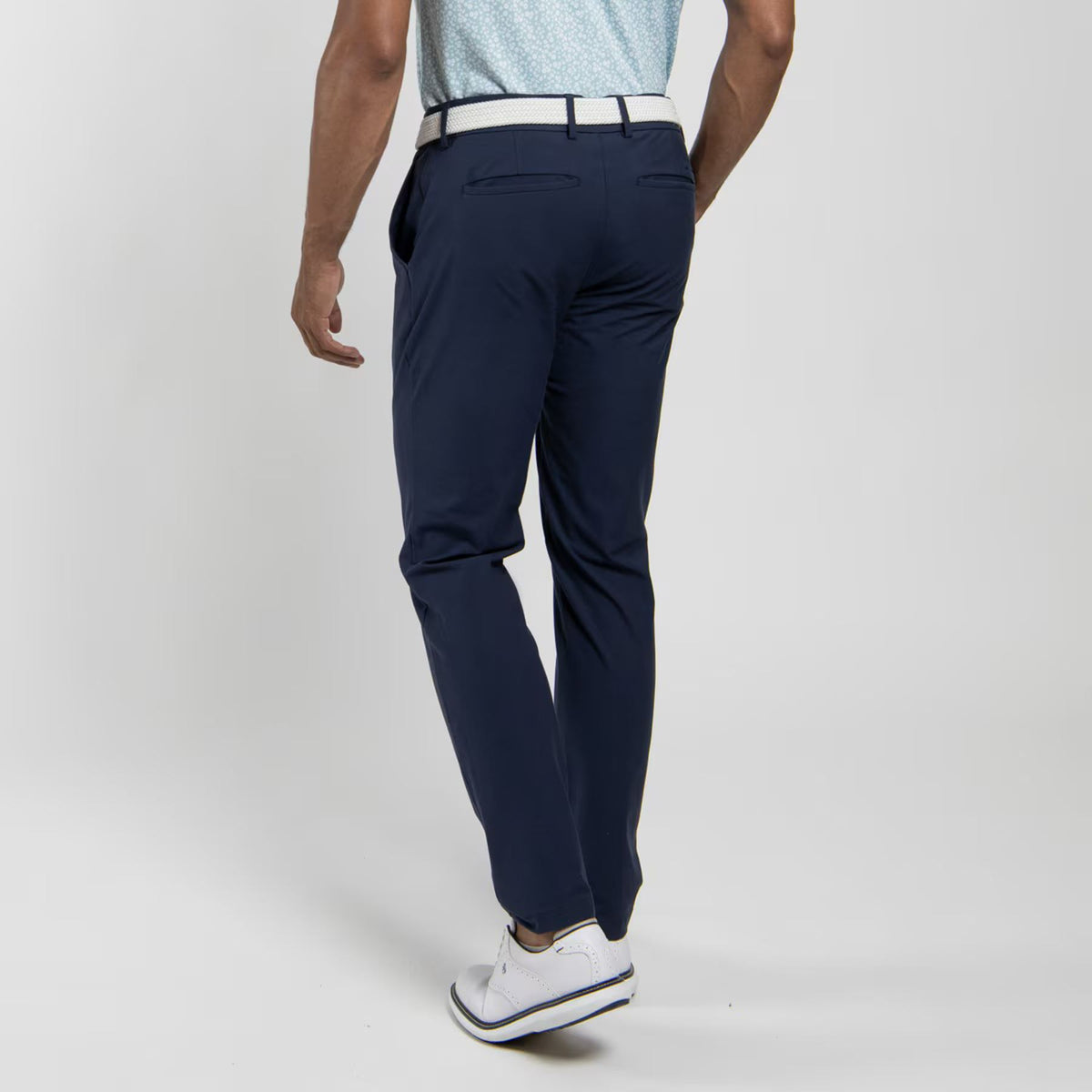 Classic Soft Cotton Trousers Atlanta Blue