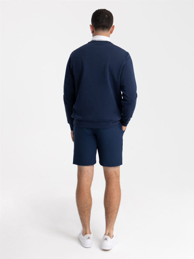 Core-Sweatshirt mit Rundhalsausschnitt, reguläre Passform, Marineblau – SS24