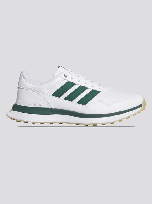S2G '26 Leather Spikeless Golf Shoes Footwear White/Collegiate Green/Gum