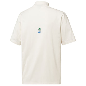 Rolling Links Skate Mock Neck Polo White