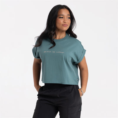 Beyond The Course Graphic SL T-Shirt Preloved Teal