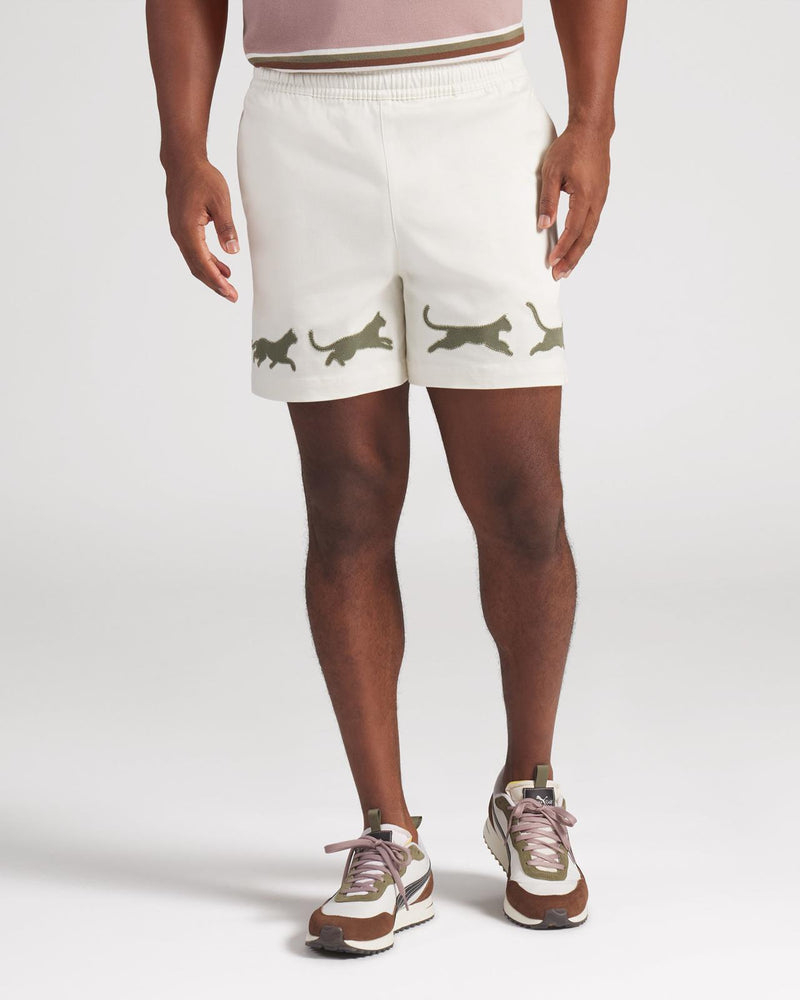x GGNC 5-inch Shorts Warm White Heather