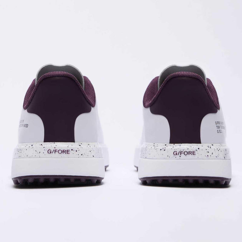 G.112 Spikeless Golf Shoes Snow/Dark Plum