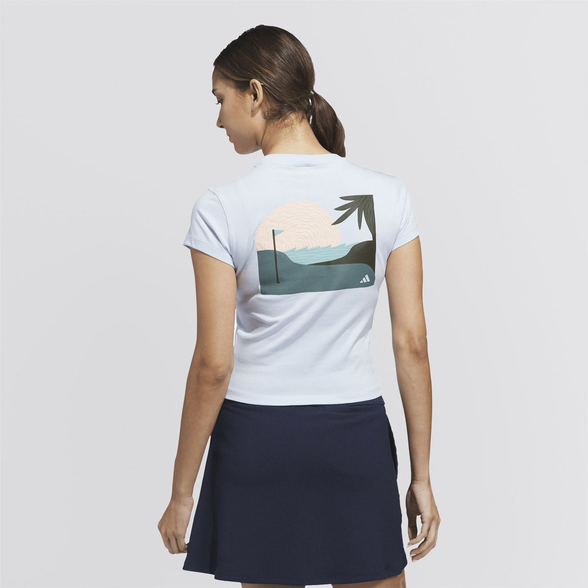 Summer Vibez Golf Graphic T-Shirt Clear Sky
