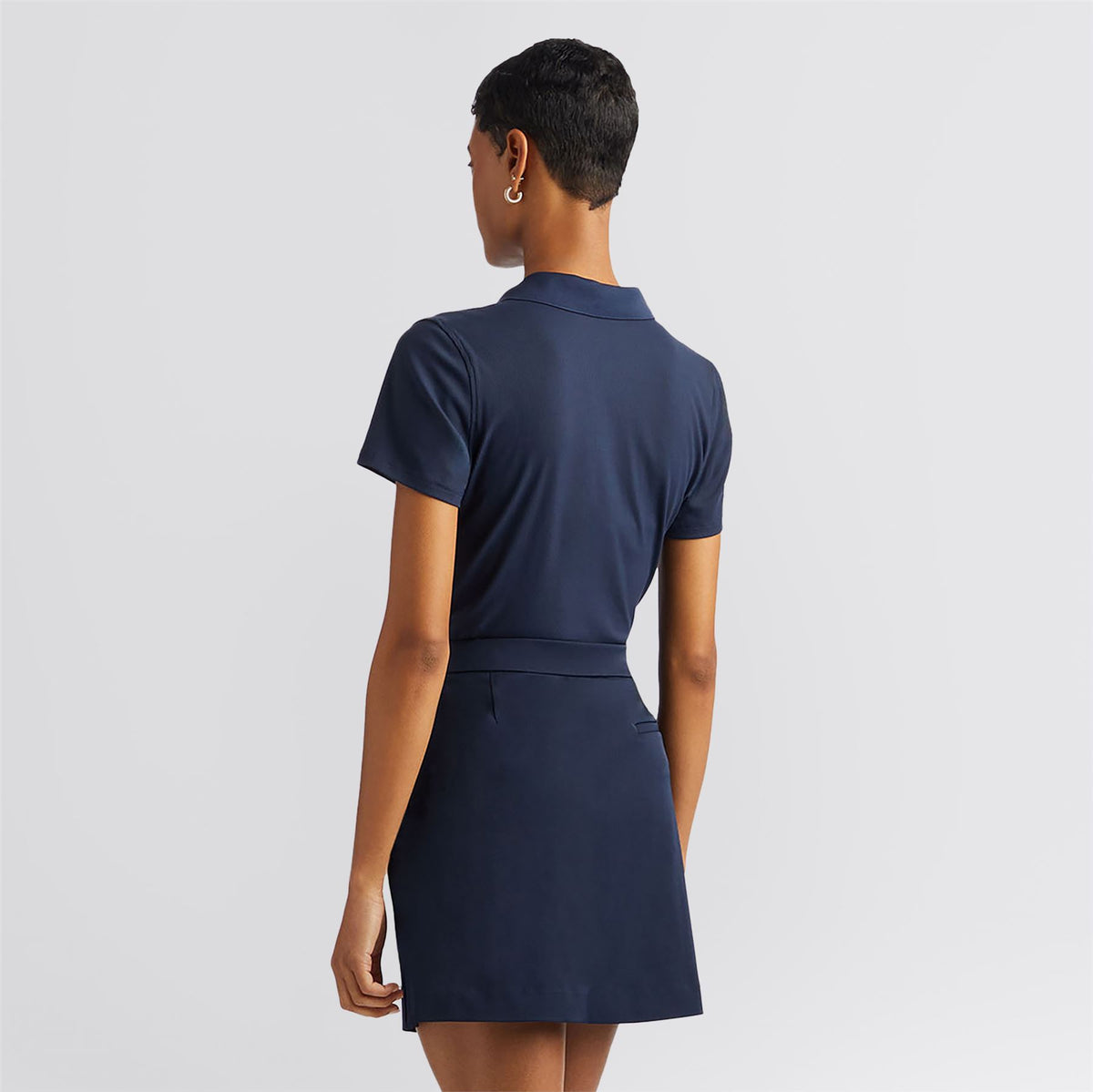 Ribbed Tech Nylon Polo Twilight