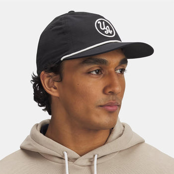 Drive 5-Panel Snapback Hat Black/White Quartz
