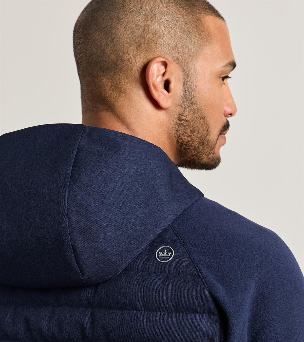 Parks Hybrid Hooded Jacket Navy