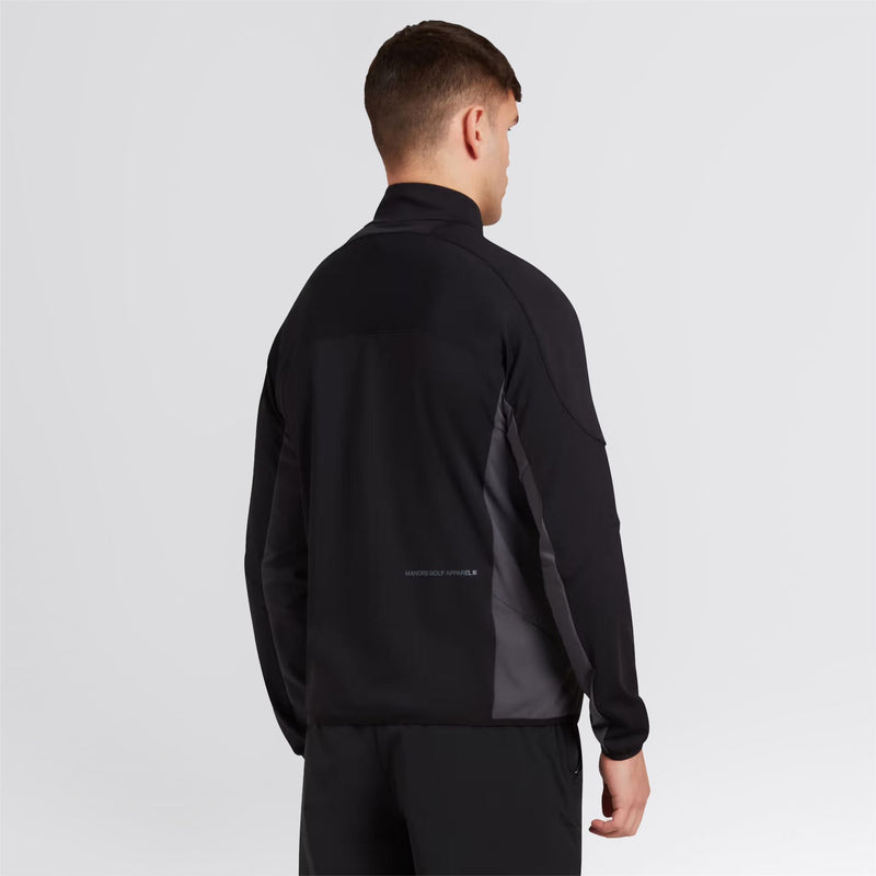 Quarter Zip Tech Mid Layer Black