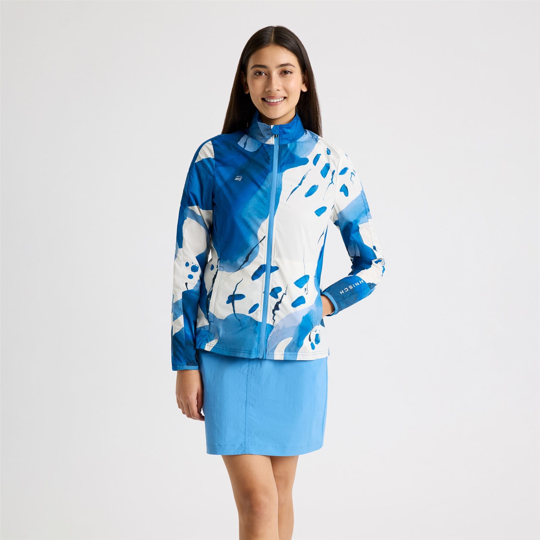 Packable Ultralight Jacket Blue Aquarelle