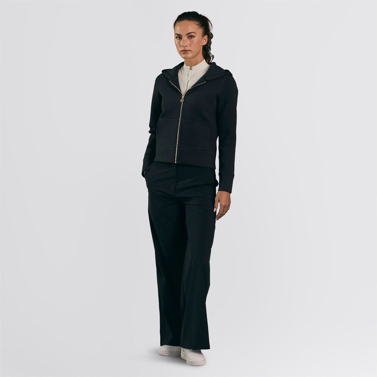 Toni Wide Leg Soft Trousers Black