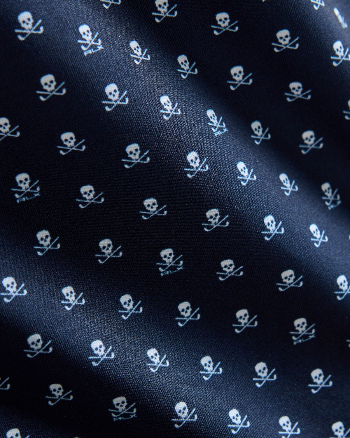 RLX Tailored Fit Airflow Polo Refined Navy Skull And Clubs