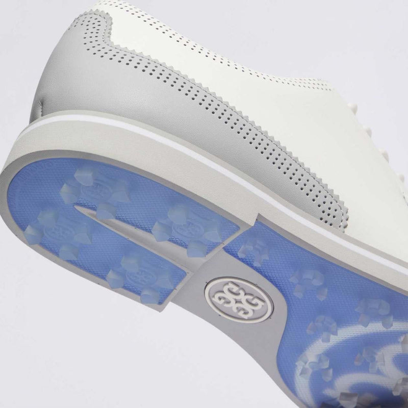 Gallivanter Smooth Leather Perf Brogue Spiked Golf Shoes Snow/Nimbus