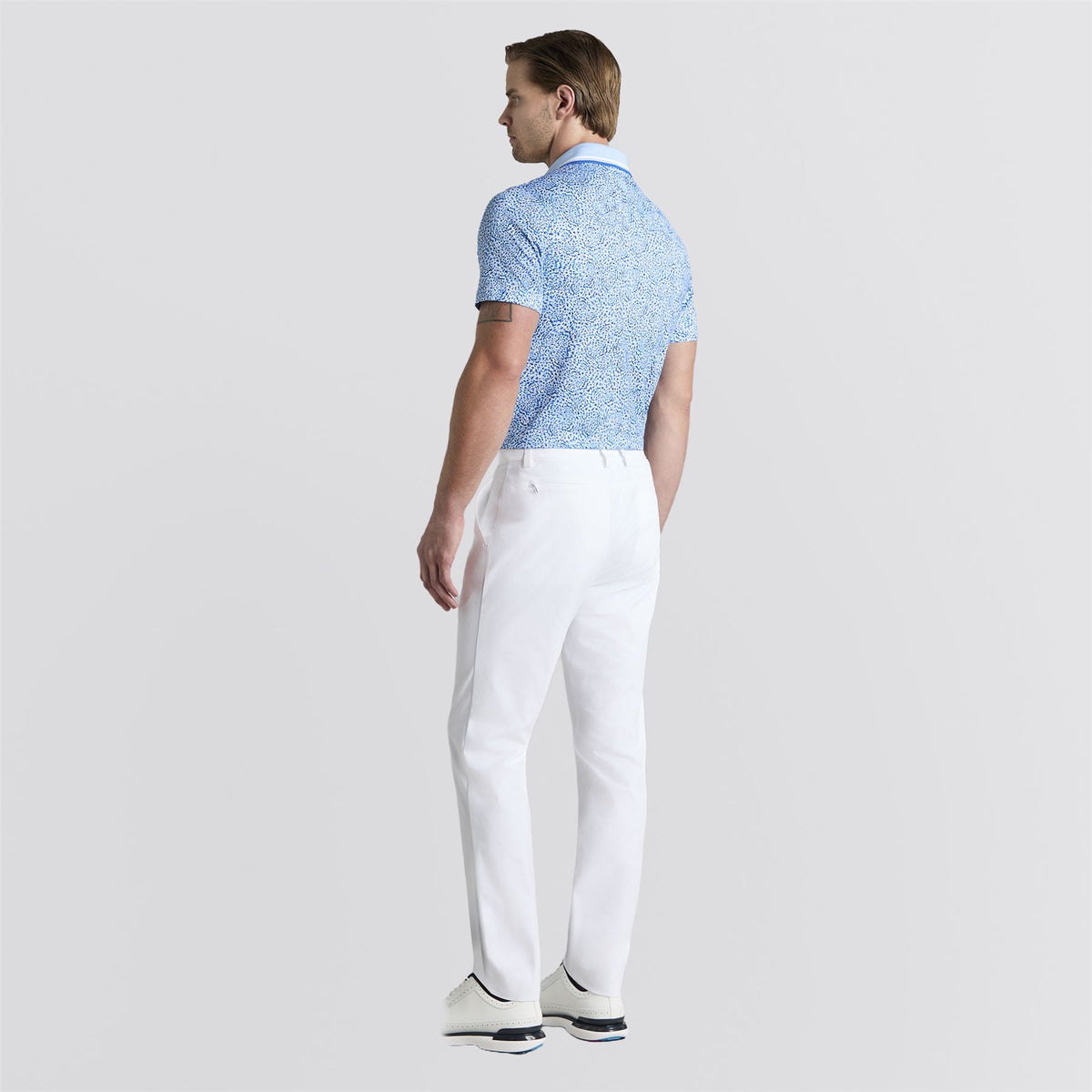 Fireworks Print Tech Jersey Polo Baja