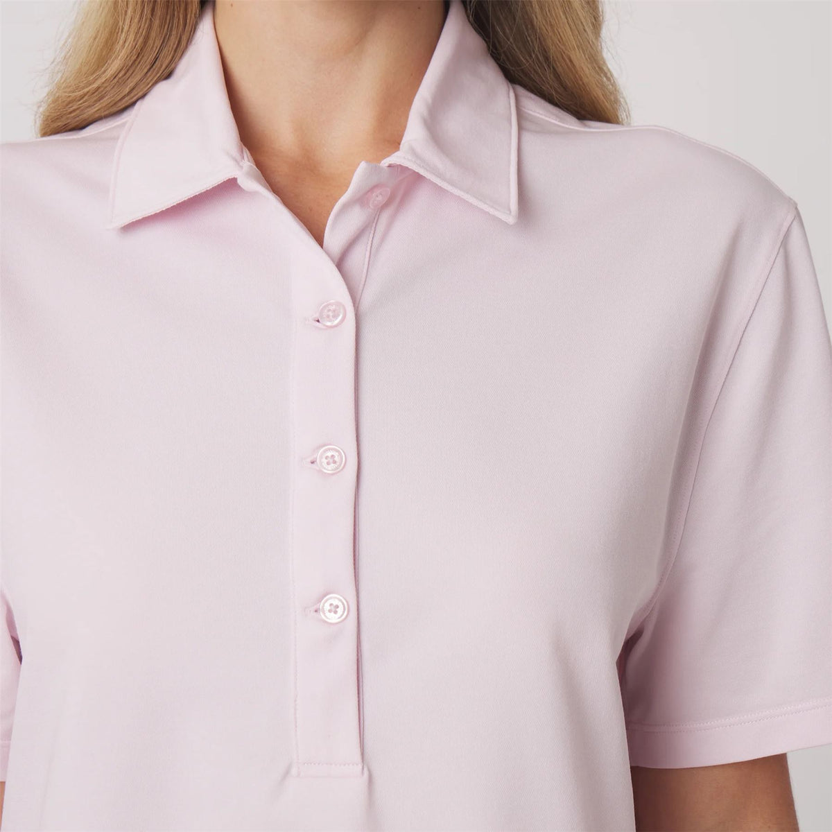 Morgan Athletic Polo Petal Pink