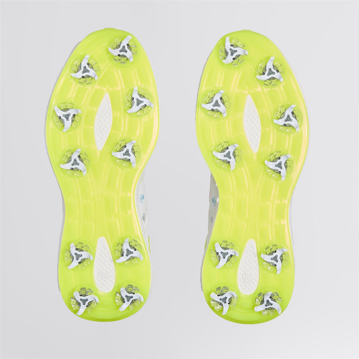 O2 TPU Upper Speckled Midsole Golf Shoes Snow/Multi