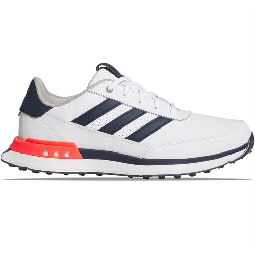 S2G Spikeless Leather 24 Golf Shoes White/Navy/Red - SS25