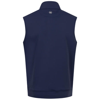 Galway Stretch Loop Ty Quarter Zip Vest Navy