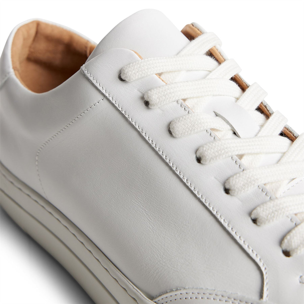 Art Signature Leather Sneakers White