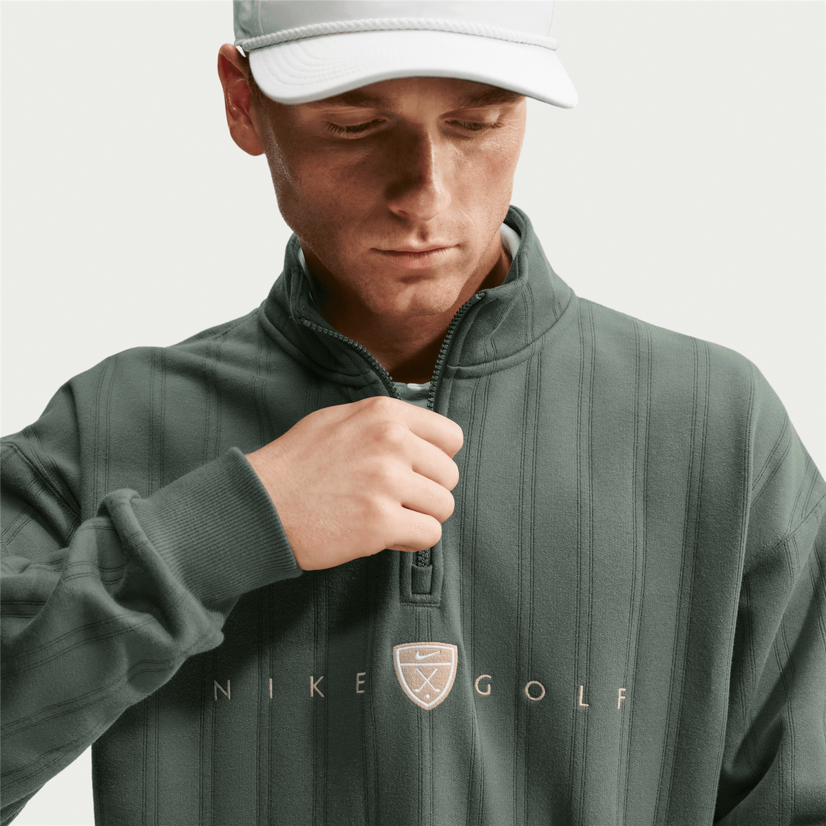 Therma-FIT Fairway Fresh Half Zip Camo Green/Limestone