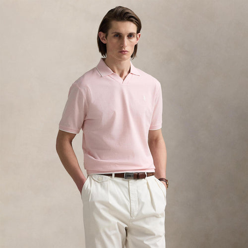 Polo Golf Johnny Collar Cotton Polo Garden Pink/White
