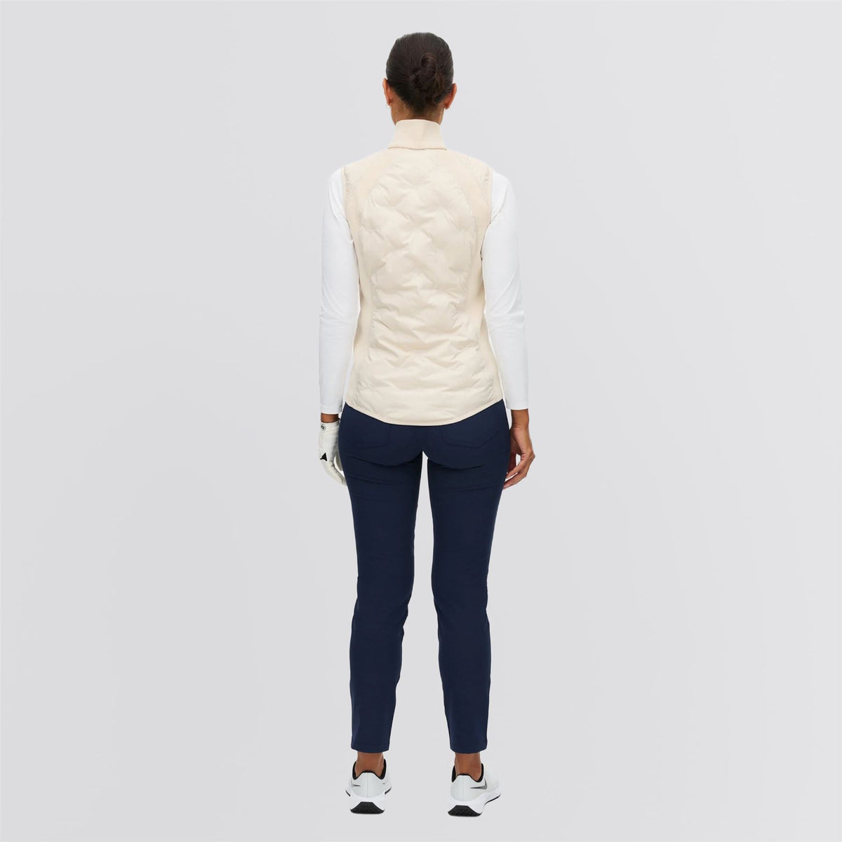 Padded Windbreaker Gilet Oatmeal