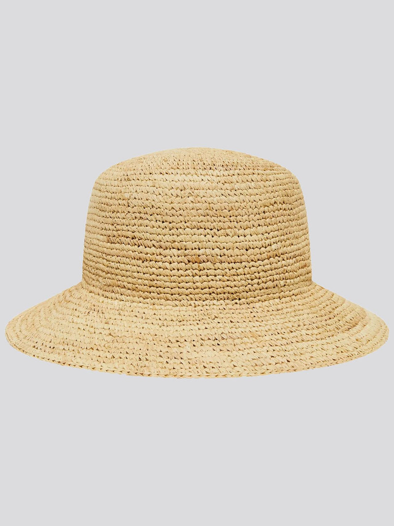 Raffia Bucket Hat Natural