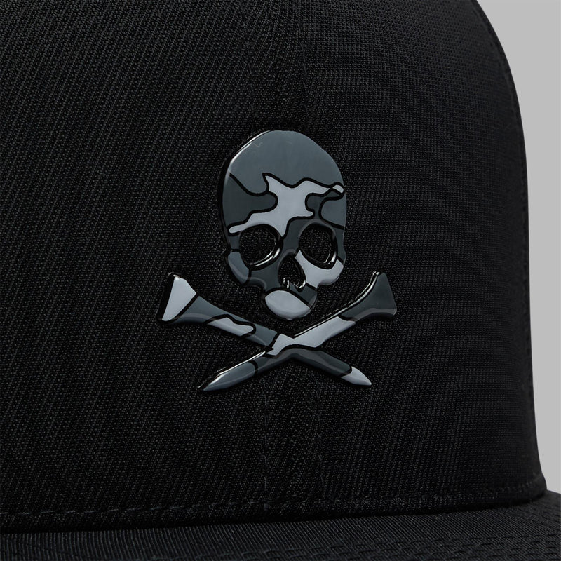Skull & Tees Perforated Delta 110 Snapback Onyx