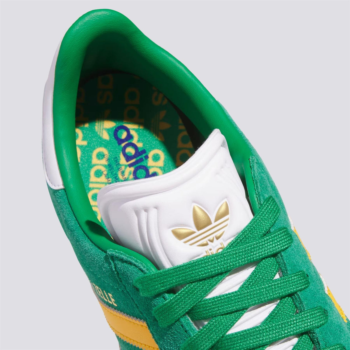 adidas Originals Gazelle Spikeless Golf Shoes Green/Crew Yellow/Footwear White