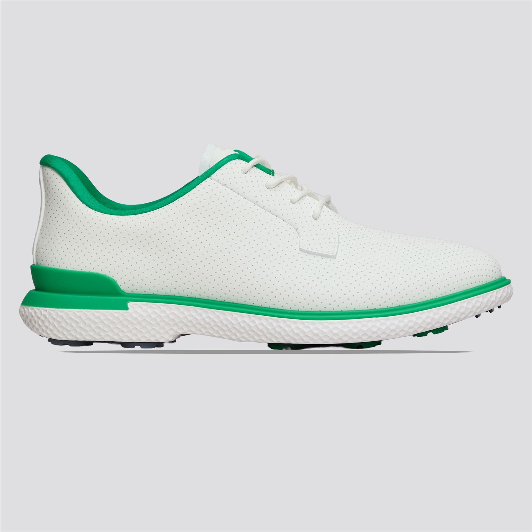 Gallivan2R Perforated Kiltie Spikeless Golf Shoe Snow/Clover