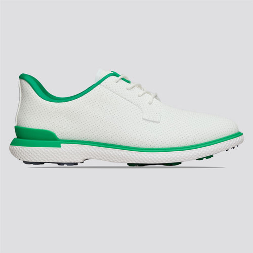 Gallivan2R Perforated Kiltie Spikeless Golf Shoe Snow/Clover