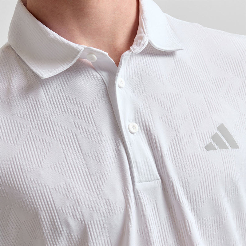Ultimate365 Jacquard Climacool Polo White