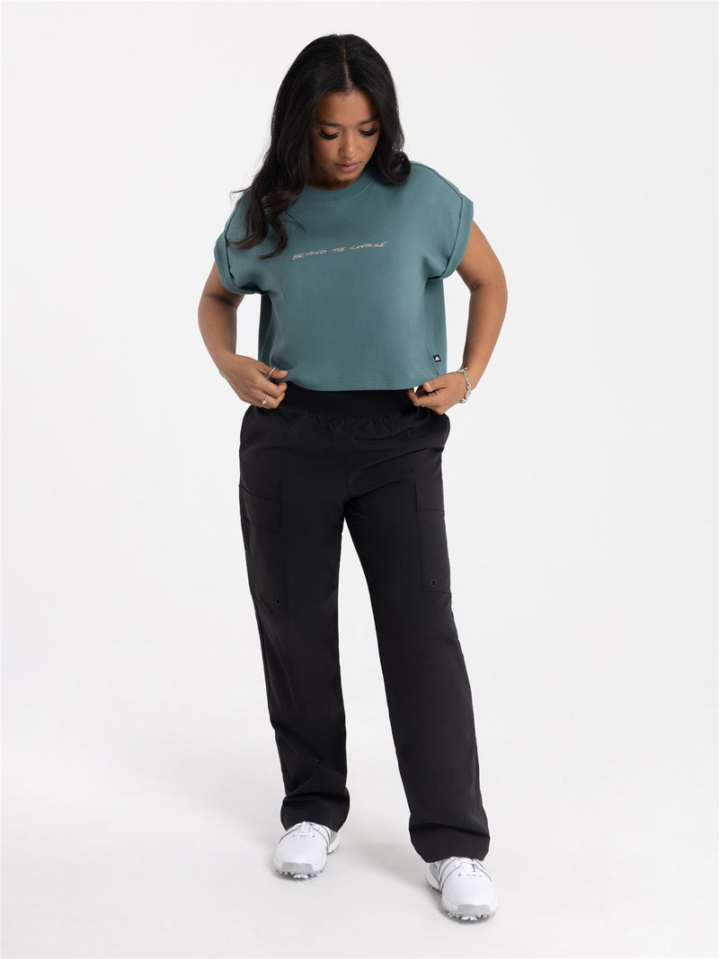 Beyond The Course Twistweave Lined Cargo Trousers Black