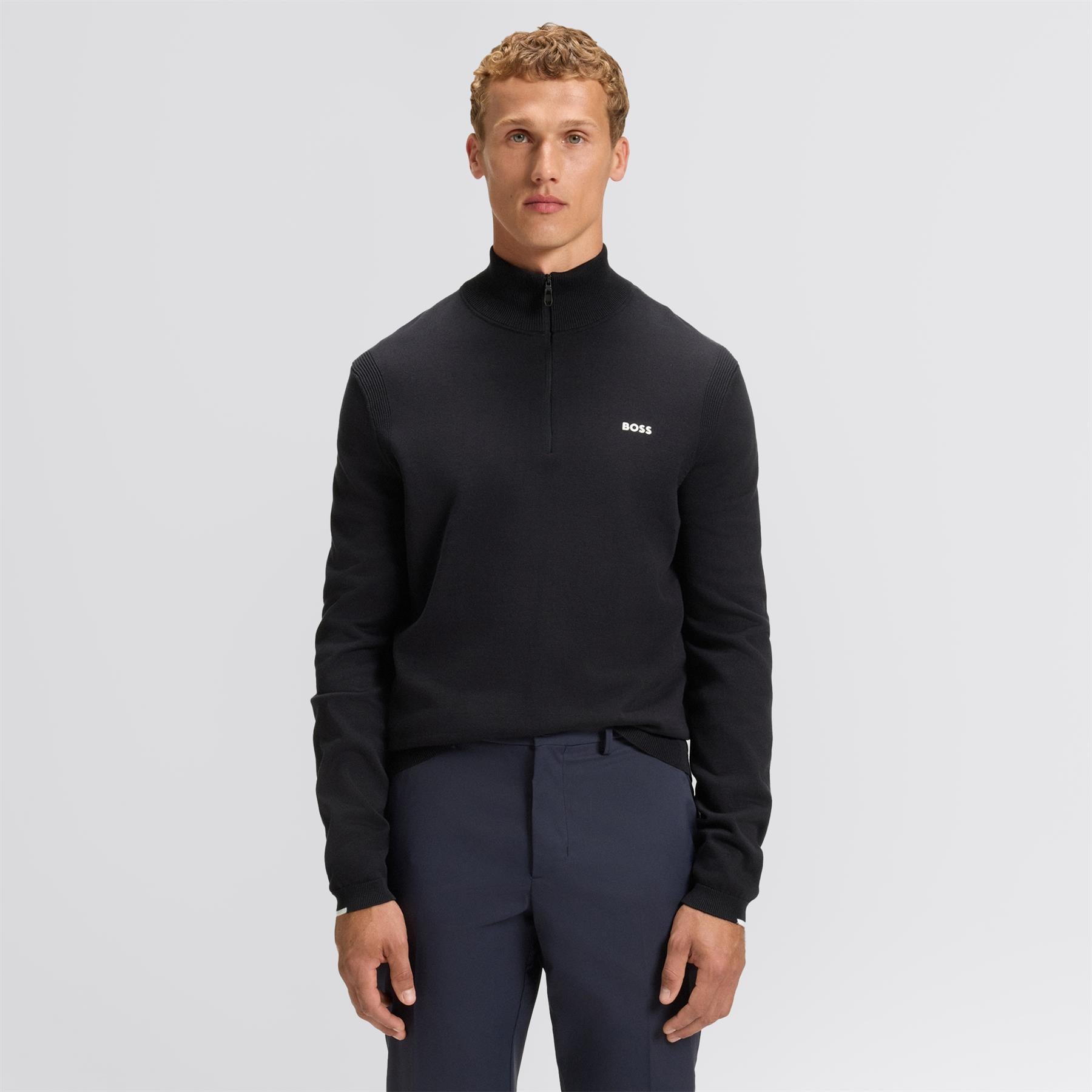 Ever Quarter Zip Mid Layer Dark Blue